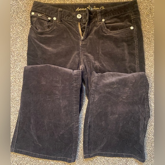 Y2K corduroy bell bottom low rise jeans size 5 - Picture 3 of 6